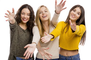 Mutlu arkadaş silah açık grubu