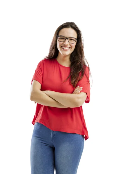 Mujer encantadora sonriendo —  Fotos de Stock