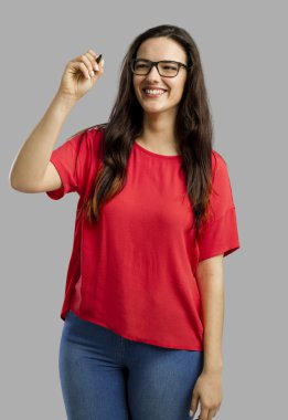 Bir glassboard üzerine yazma