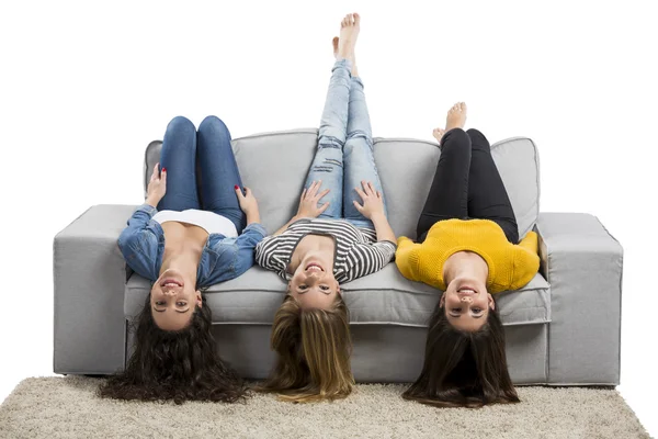 Adolescentes em casa — Fotografia de Stock