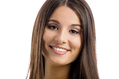 Gülümseyen güzel kadın