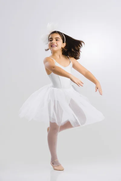 Little girl practicing ballet — Stock Photo, Image