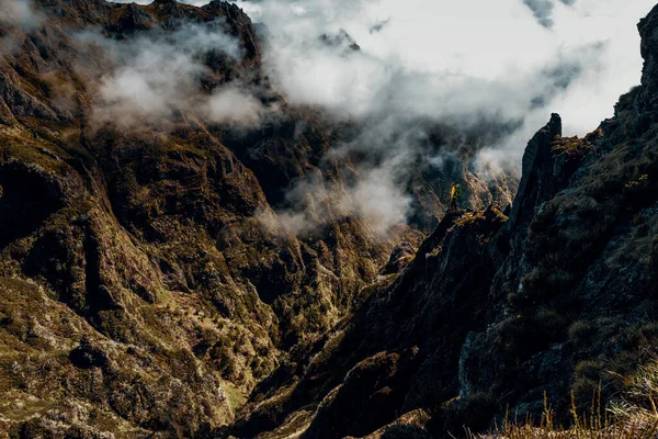 Rugzakvrouw Het Eiland Madeira Portugal — Stockfoto