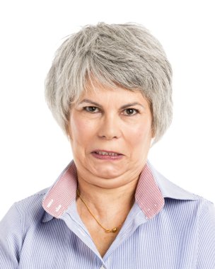 Angry expression clipart
