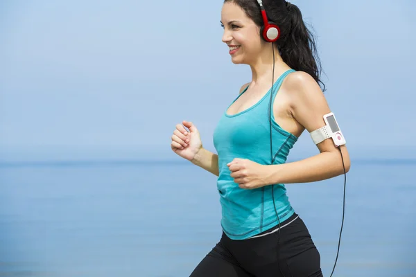 Mulher Jogging — Fotografia de Stock