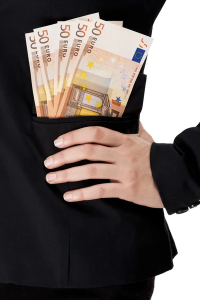 Money on the pockets — Stock Photo, Image