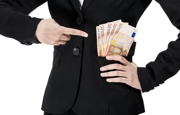 Money on the pockets — Stock Photo, Image