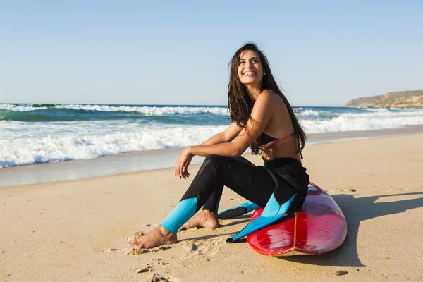 Surfer-Mädchen — Stockfoto