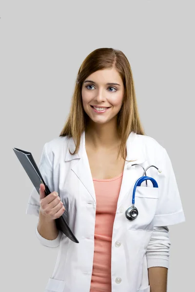 Beautiful young female doctor — Stock Photo, Image