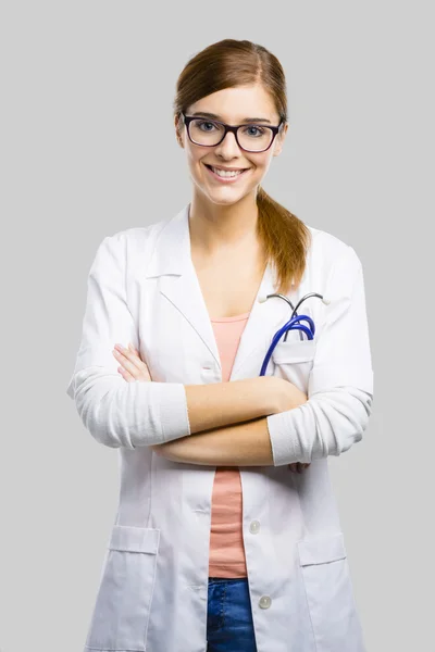 Bela jovem médico feminino — Fotografia de Stock