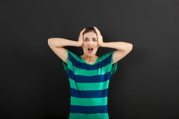 Woman in Panic — Stock Photo, Image