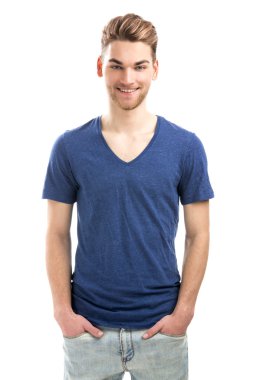 Yakışıklı genç adam.