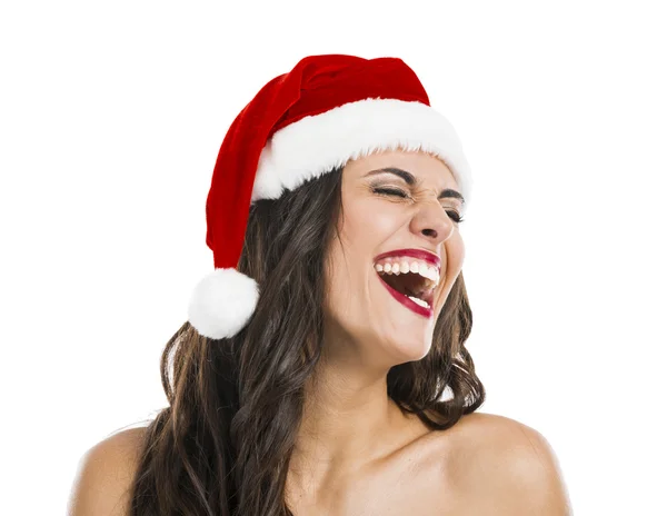 Sexy santa vrouw — Stockfoto