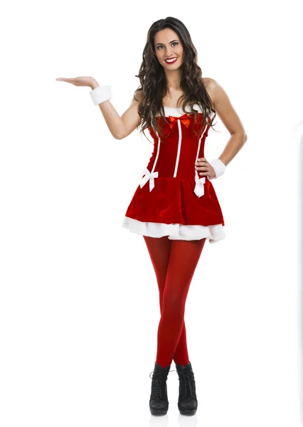 Sexy santa vrouw — Stockfoto