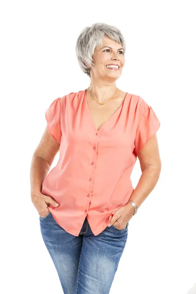 Happy old woman — Stock Photo, Image