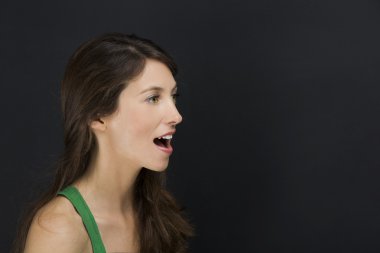 Güzel öğrenci konuşma