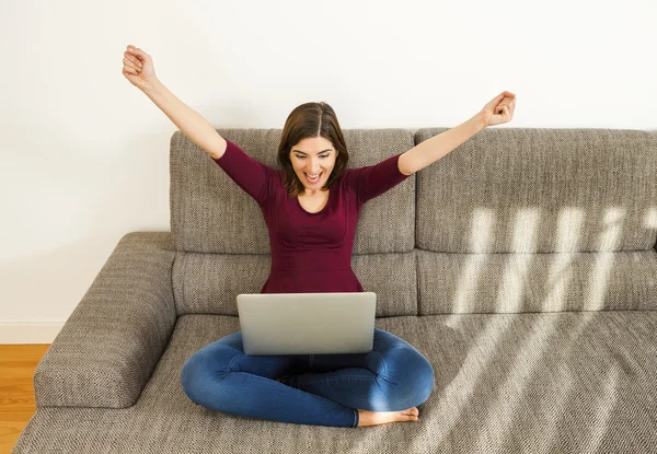 Woman Working from home — Stock Photo, Image