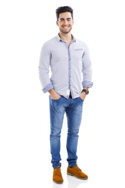 Yakışıklı genç adam.