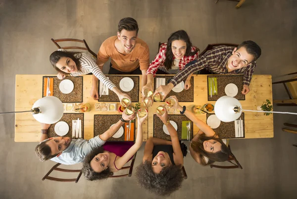 Amigos haciendo un brindis —  Fotos de Stock