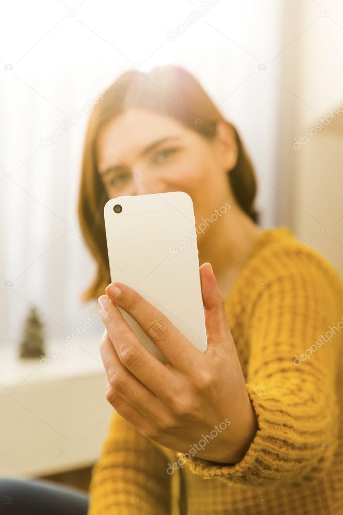 Woman Selfie time