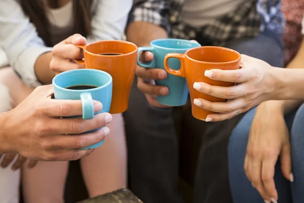 Koffie met vrienden — Stockfoto