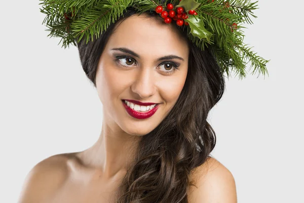 Cristmas ragazza di moda — Foto Stock