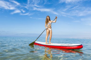 Kadın pratik kürek