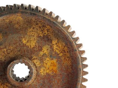 Rusted jagged wheel