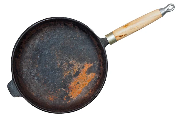 錆びた鋳鉄鍋 — ストック写真