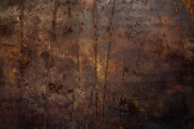 rusted black flat raw steel sheet surface texture and background with scratches clipart