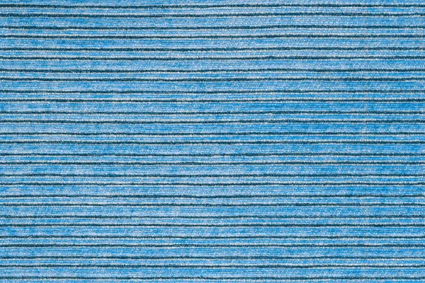 Seamless texture of horisontal stripped blue polyester upholstery. — Stock Photo, Image