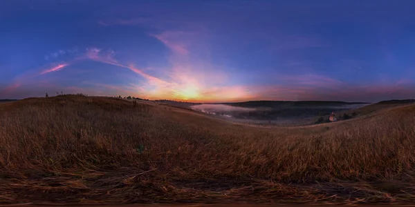 Spherical 360 Degrees Seamless Panorama Equirectangular Projection Panorama Natural Landscape — Stock Photo, Image