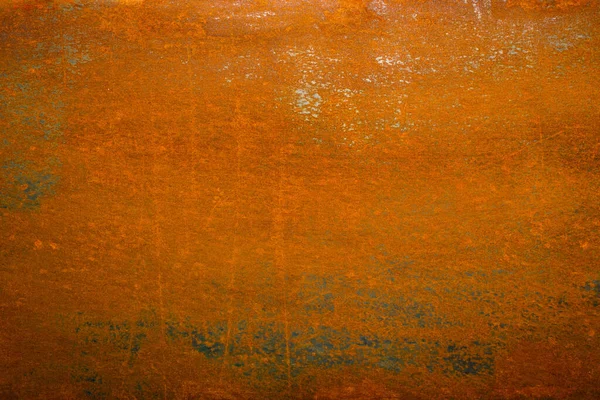 Plat Sec Orange Rouillé Surface Fer Gros Plan Fond Texture — Photo