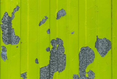 Galvanize yaprak düz doku arkaplanındaki boya soyuluyor