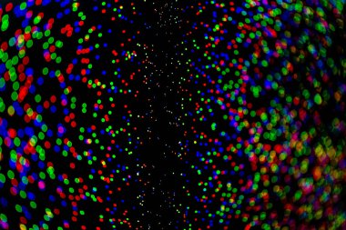 Koyu bokeh arkaplanda doğal küçük rgb lens bulanıklığı