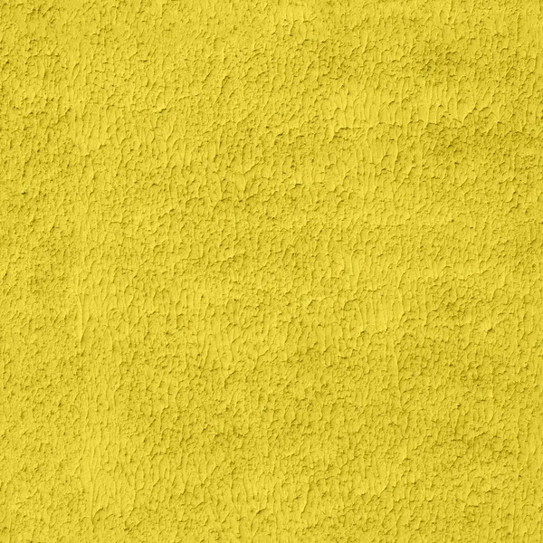 Seamless illuminating yellow color flat plaster wall with lamb or shuba pattern — Stock Photo, Image