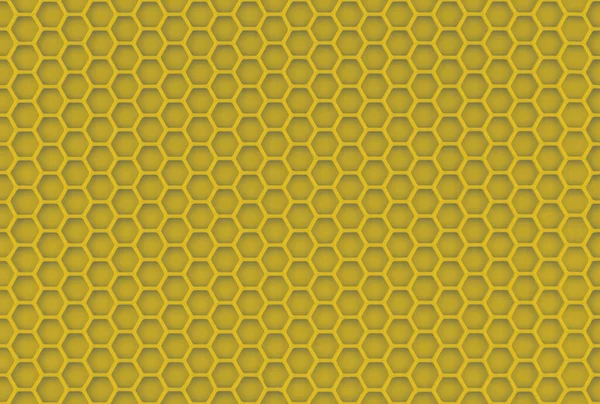 Abstract geel naadloze honingraat textuur en onopvallende scherpe achtergrond — Stockfoto