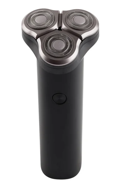 3D floating three razor head, waterproof rotary veneer style electric wireless shaver - isolated — Stock Photo, Image