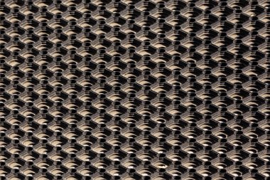 Kullanılan tozlu hücresel lastik paspasın dokusu ve arkaplanı