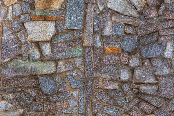 Abstracto textura plana y fondo de piezas de granito mosaico — Foto de Stock