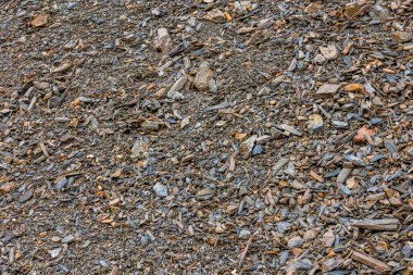 Kırgızistan 'da gündüz vakti doğal ortamda tortu kayaları parçalıyor. Bu ıssız açık hava sahnesi doğanın saf güzelliğini gün ışığında yakalar..