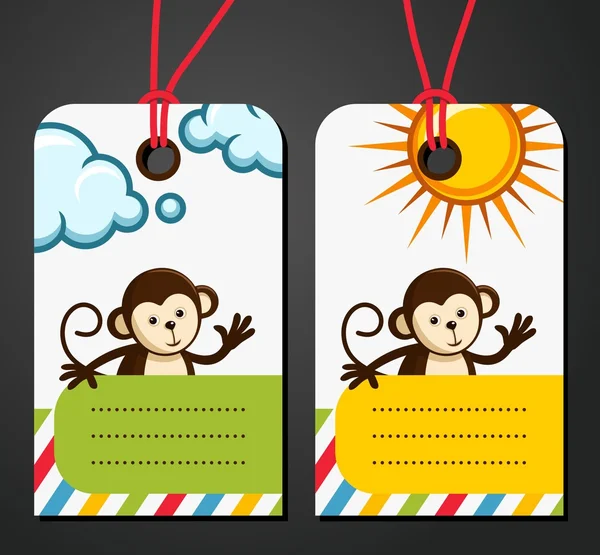 Monkey Big sale background vector — Stock Vector