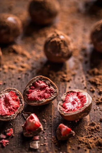 Piezas de chocolate dulce — Foto de Stock