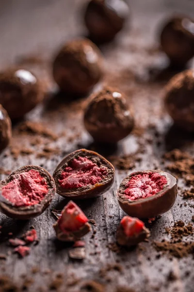 Chocolate con frutas —  Fotos de Stock