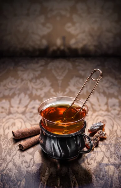 トルコ茶のグラス ストック画像