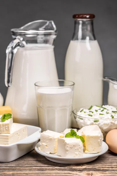 Taze süt ürünleri — Stok fotoğraf