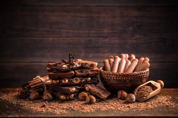 Olika sorters choklad — Stockfoto