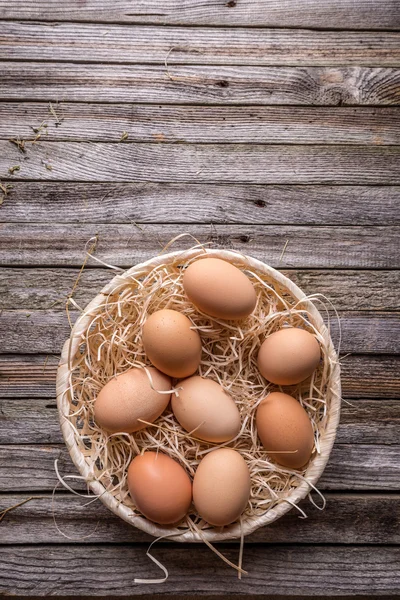 Vista dall'alto delle uova — Foto Stock