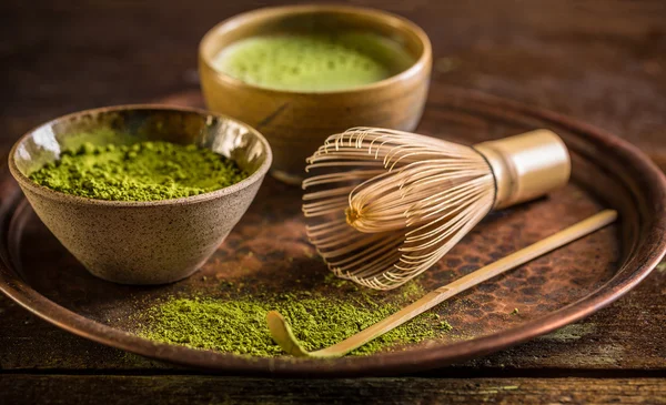 Green matcha tea — Stock Photo, Image