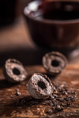 Sıkıştırılmış pu-erh Çin çay